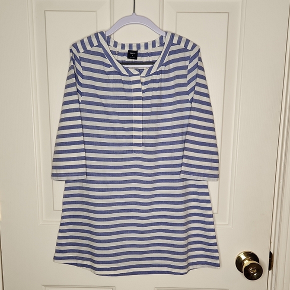 GAP Other - Gap Kids Girls Blue and White Striped Coverup Beach Pool Dress Size S NWOT